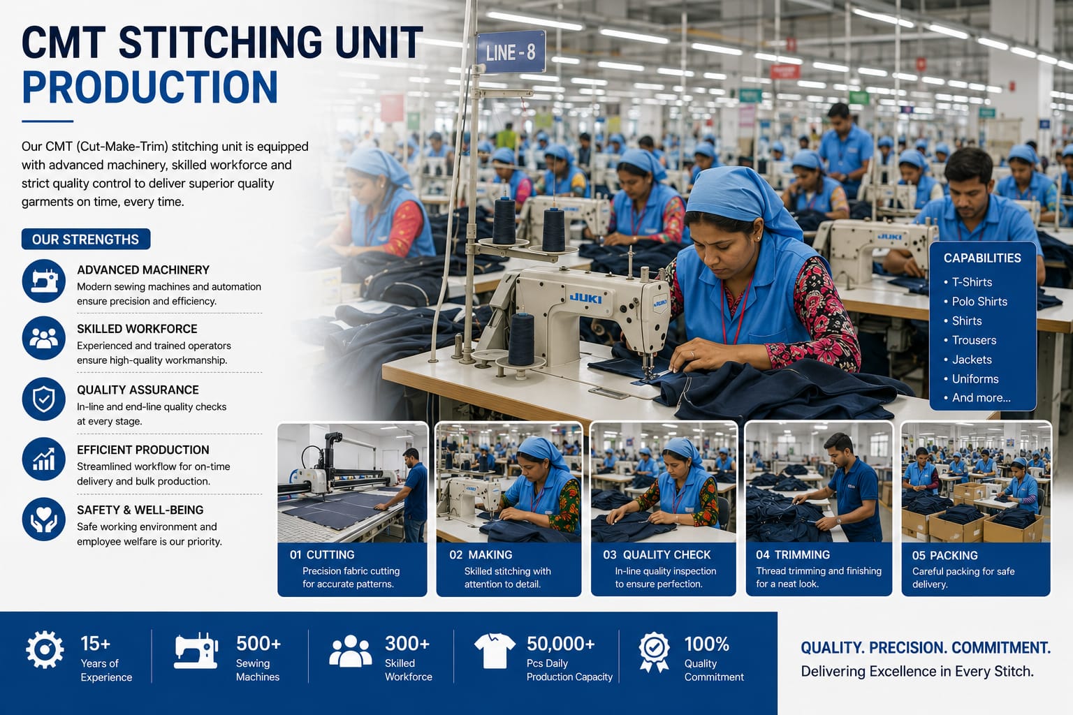 CMT Stitching Unit Production — Hawk Sight Enterprises
