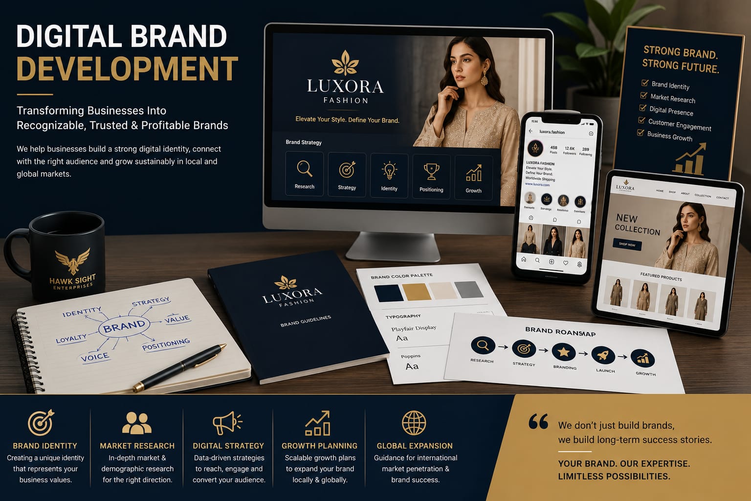 Digital Brand Development — Hawk Sight Enterprises